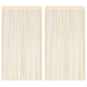 Rideaux de fil vidaxl 140x250 cm crème 2 sts