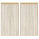 Rideaux de fil vidaxl 100x250 cm beige 2 sts