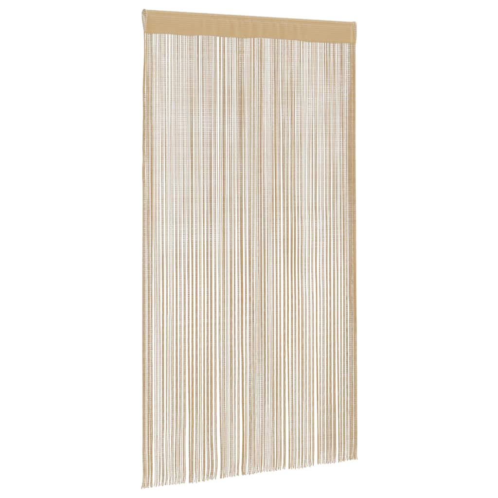 Rideaux de fil vidaxl 100x250 cm beige 2 sts
