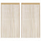 Rideaux de fil vidaxl 140x250 cm beige 2 sts