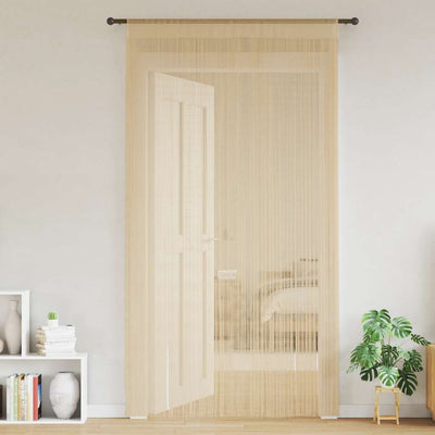 Rideaux de fil vidaxl 140x250 cm beige 2 sts