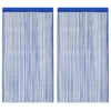 Rideaux de fil vidaxl 100x250 cm bleu 2 pcs