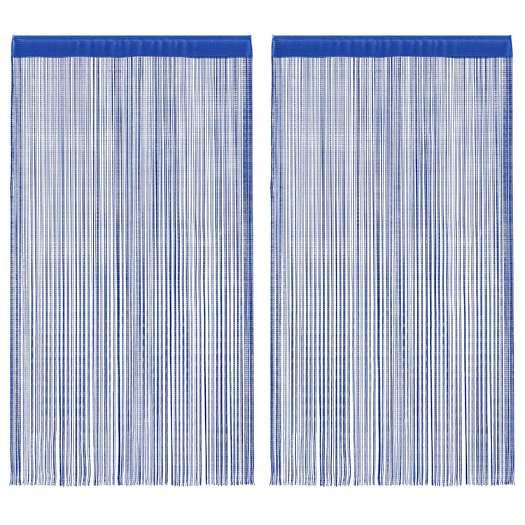 Rideaux de fil vidaxl 140x250 cm bleu 2 pcs