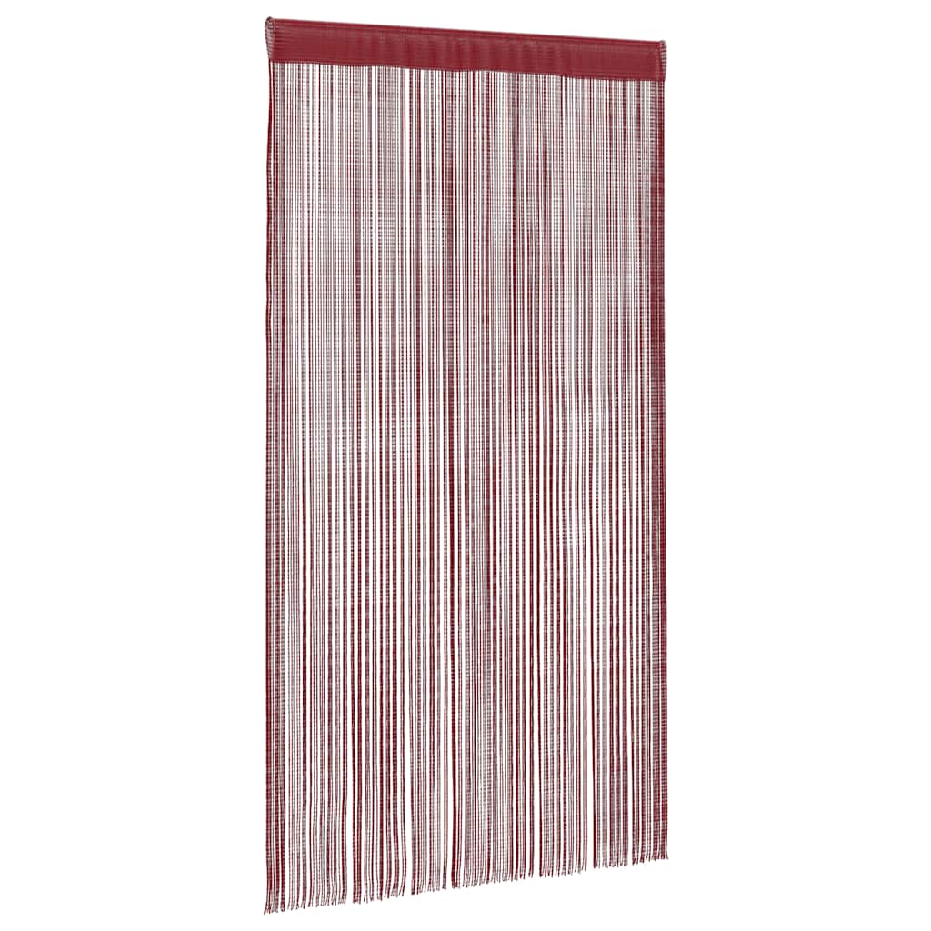 Rideaux de fil vidaxl 100x250 cm de vin rouge 2 sts
