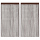 Rideaux de fil vidaxl 100x250 cm brun 2 pcs