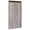 Rideaux de fil vidaxl 100x250 cm brun 2 pcs