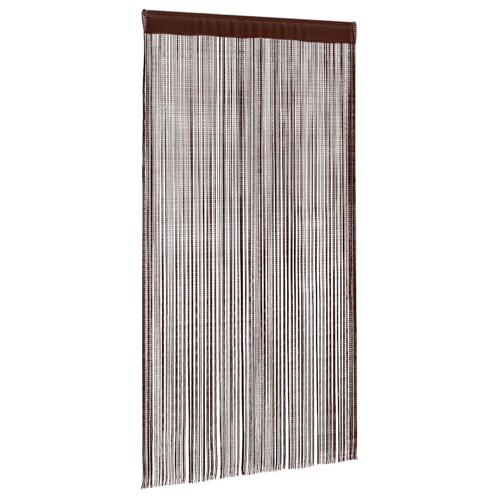 Rideaux de fil vidaxl 100x250 cm brun 2 pcs