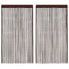 Rideaux de fil vidaxl 140x250 cm brun 2 pcs