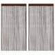 Rideaux de fil vidaxl 140x250 cm brun 2 pcs