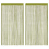 Rideaux de fil vidaxl 140x250 cm vert 2 sts