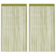 Rideaux de fil vidaxl 140x250 cm vert 2 sts