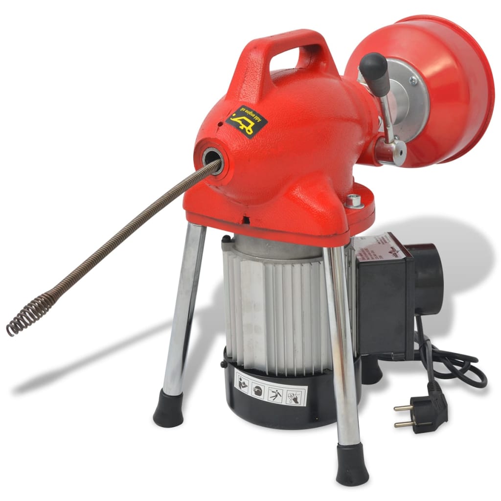 Machine de nettoyage de la tuyauterie Vidaxl 250 W 12,5 mx16mm 4,5 mx9,5 mm
