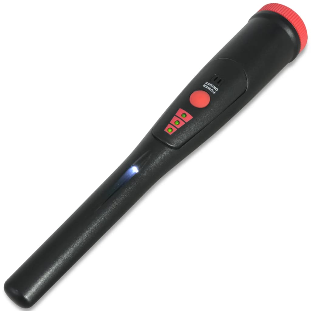 Vidaxl Pinpointer Metal Detecteur noir et rouge