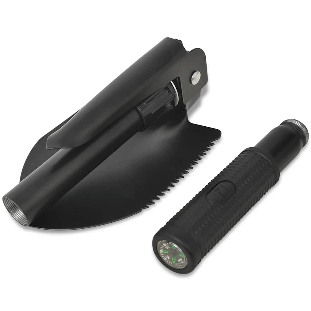 Vidaxl Pliage Scoop of Carbon Steel Black
