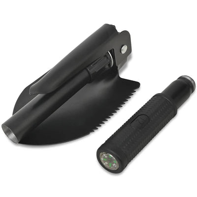 Vidaxl Pliage Scoop of Carbon Steel Black