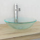 Vidaxl Verre durcie de lavabo 42 cm Transparent