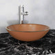 Vidaxl Verre durcie du lavabo 42 cm brun
