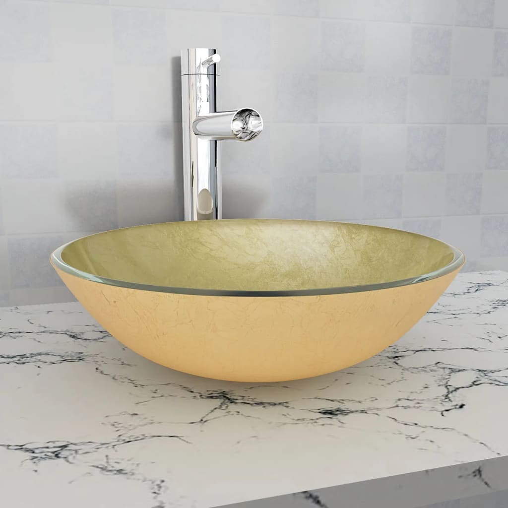 Vidaxl Verre durcie en verre durci 42 cm