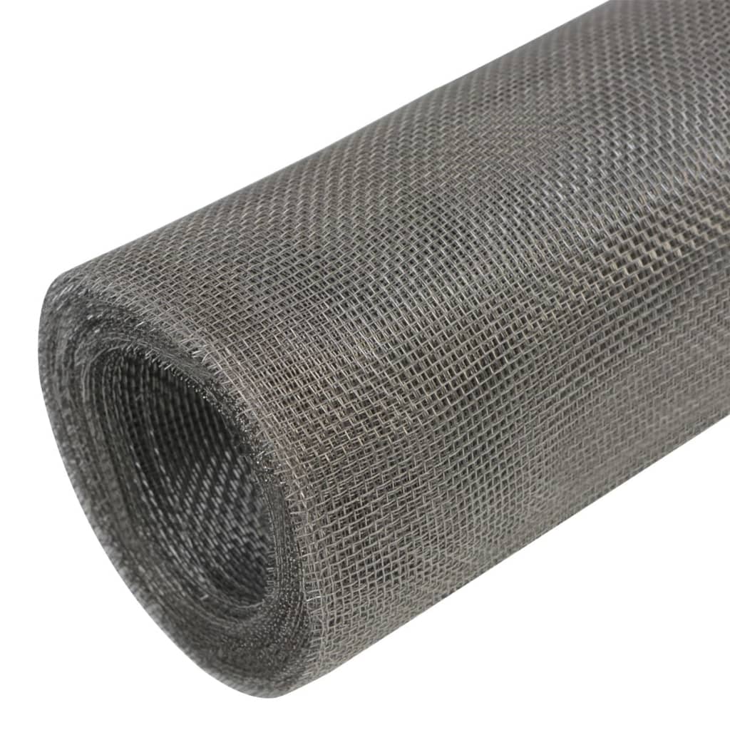 Vidaxl Mesh 100x500 cm en acier inoxydable en argent coloré