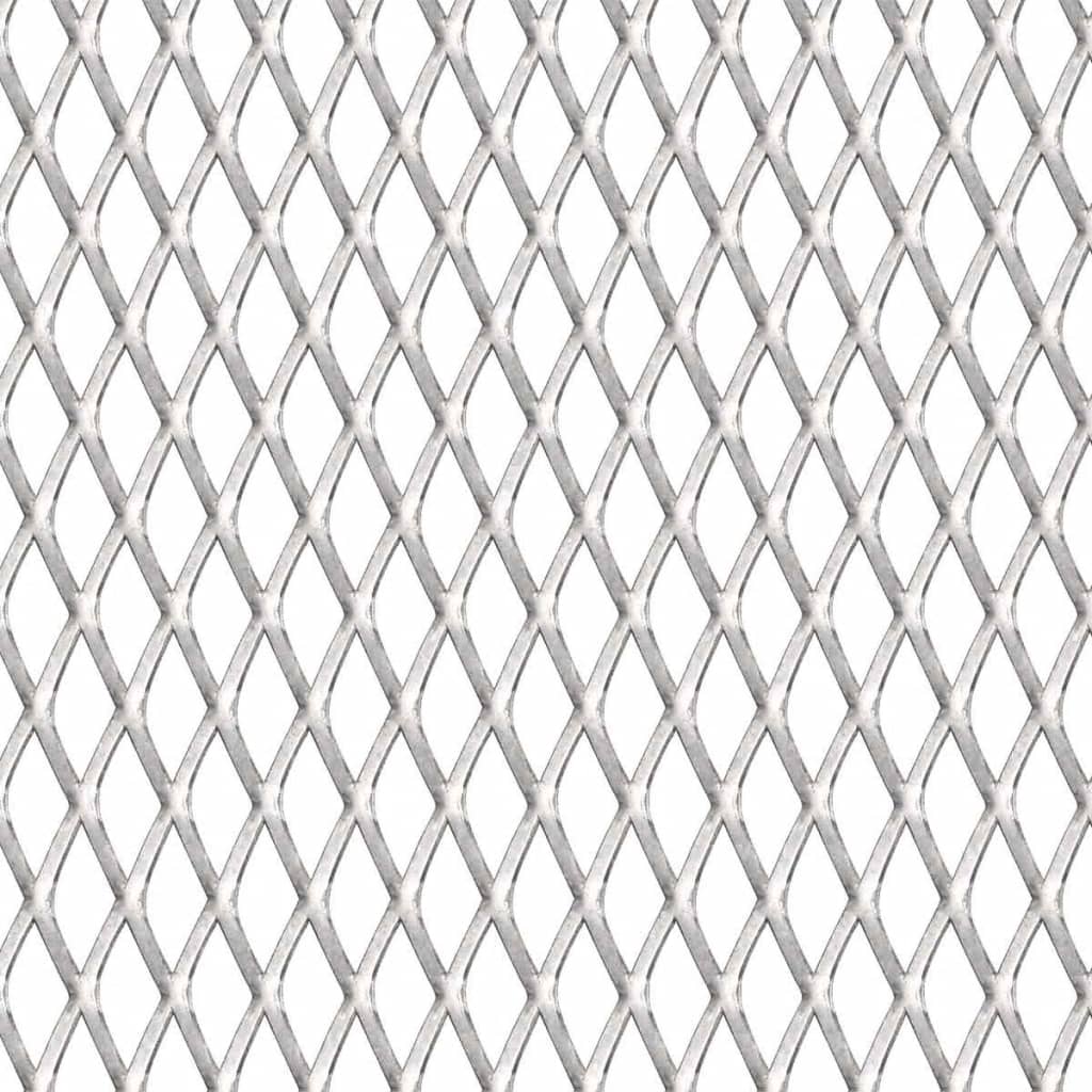 Fense de fil Vidaxl 50x50 cm 20x10x2 mm en acier inoxydable