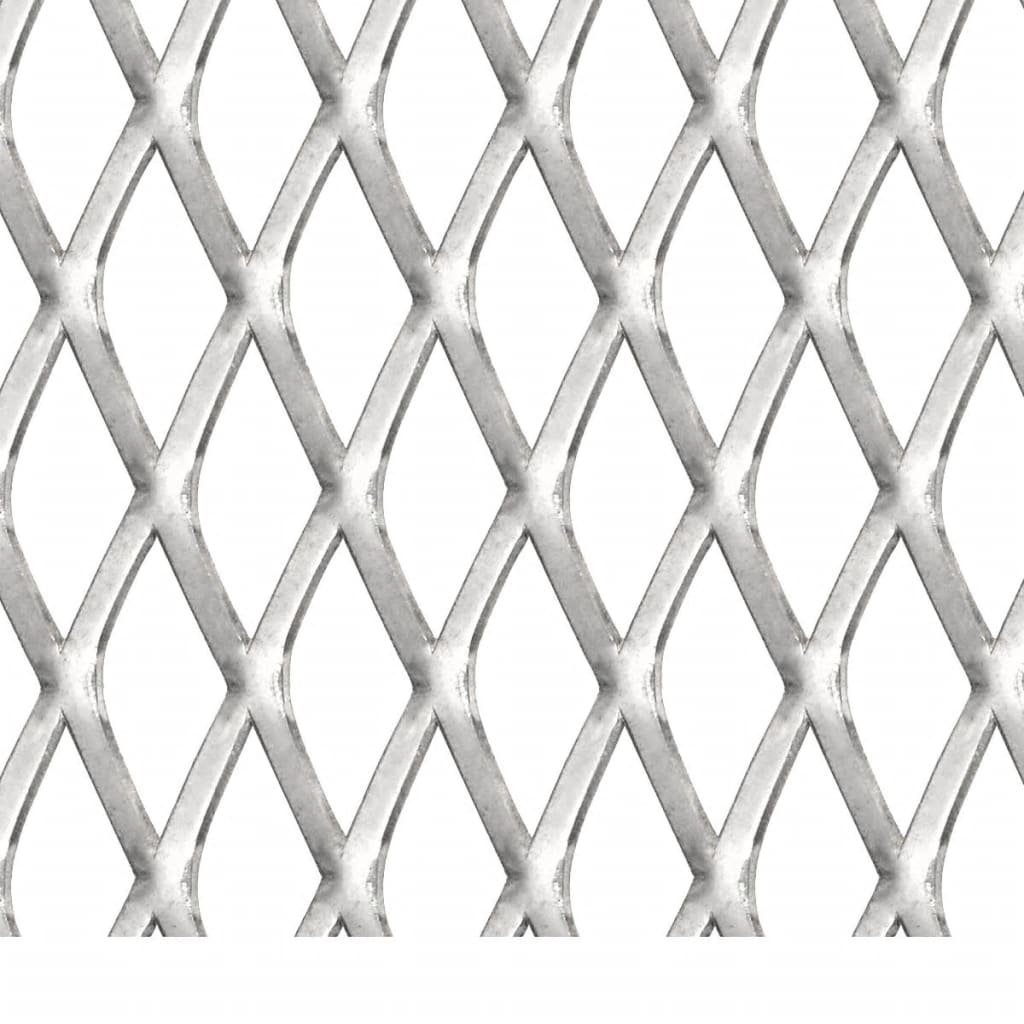 Fense de fil Vidaxl 50x50 cm 20x10x2 mm en acier inoxydable