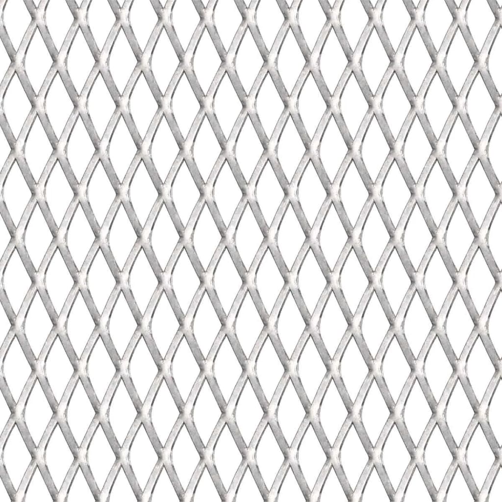 Clôture de fil vidaxl 100x85 cm 20x10x2 mm en acier inoxydable