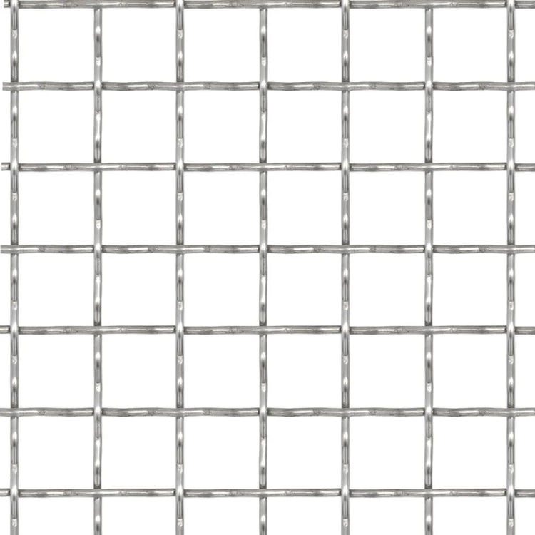 Mesh tissé de clôture de fil Vidaxl 50x50 cm 11x11x2 mm en acier inoxydable