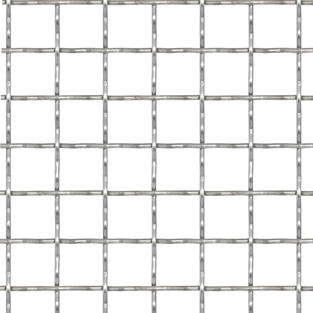 Fidaxl Fense Fence Mesh 50x50 cm 21x21x2.5 mm en acier inoxydable