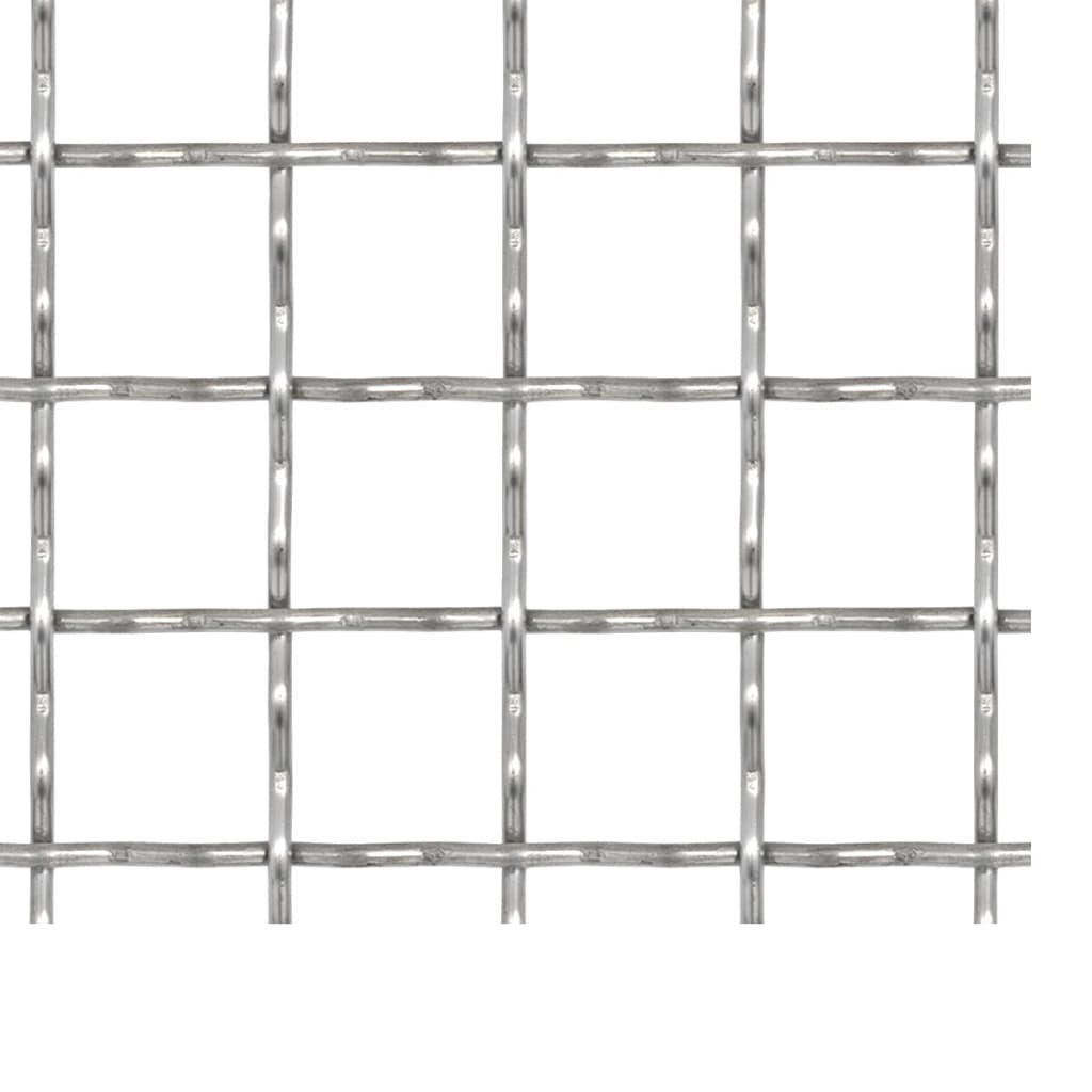 Vidaxl Fil Gate Mesh tissé 100x85 cm 21x21x2.5 mm en acier inoxydable