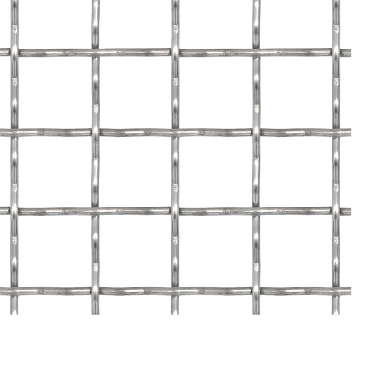 Vidaxl Fil Gate Mesh tissé 100x85 cm 21x21x2.5 mm en acier inoxydable