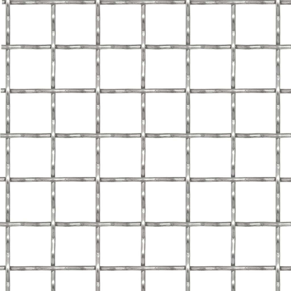 Vidaxl Fil Gate Mesh tissé 100x85 cm 31x31x3 mm en acier inoxydable