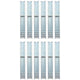 Vidaxl Merceau en forme de grenier en L 5x5x50 cm en acier galvanisé 12 pcs