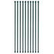 Vidaxl Garden Posts 1 m en métal vert 10 pcs