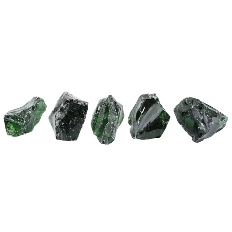 Vidaxl Gabion Stones 25 kg verte 60-120 mm de verre