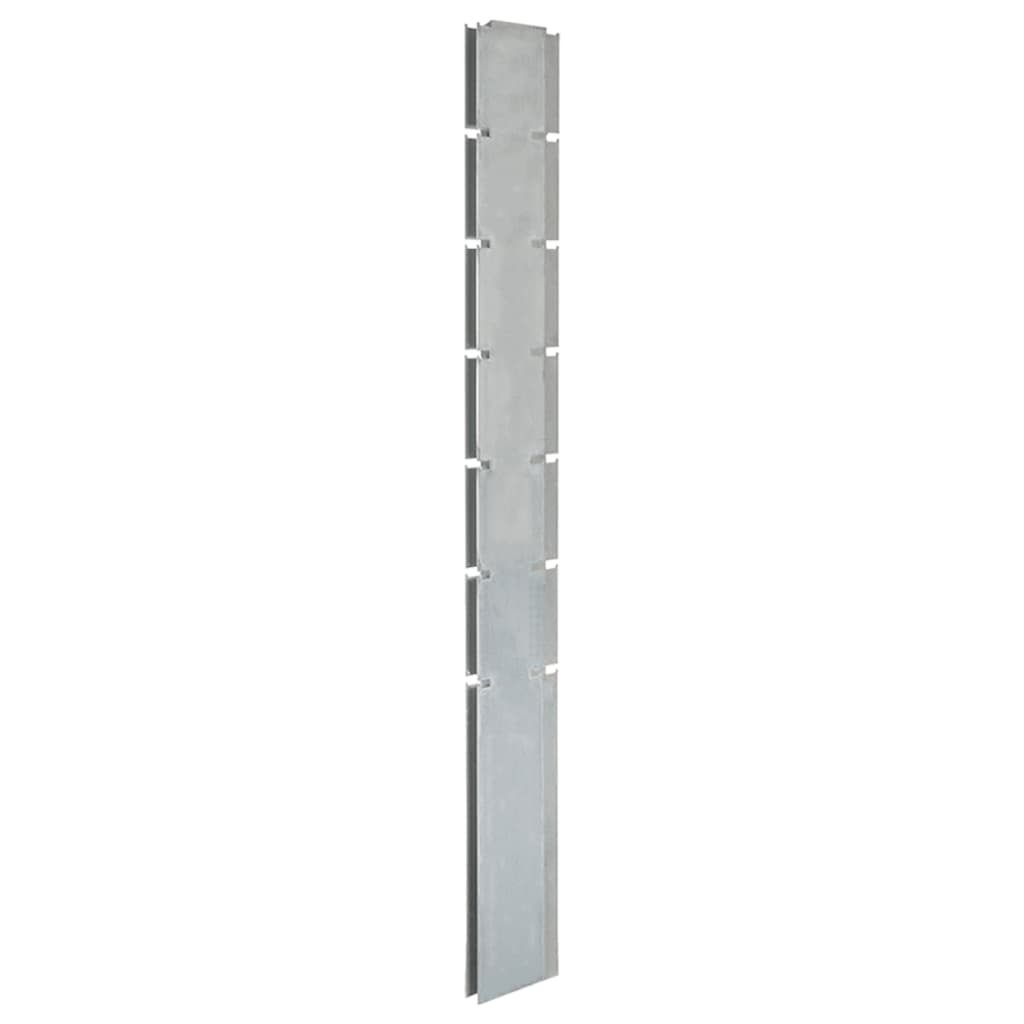 Vidaxl schanskorfpaal 180 cm Galvanisé en acier argent coloré
