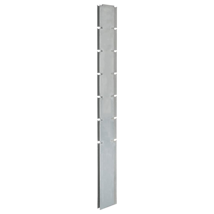 Vidaxl schanskorfpaal 180 cm Galvanisé en acier argent coloré
