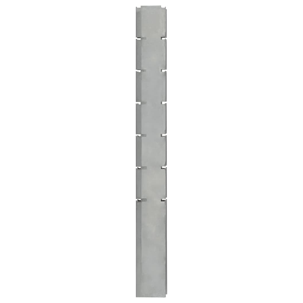 Vidaxl schanskorfpaal 180 cm Galvanisé en acier argent coloré