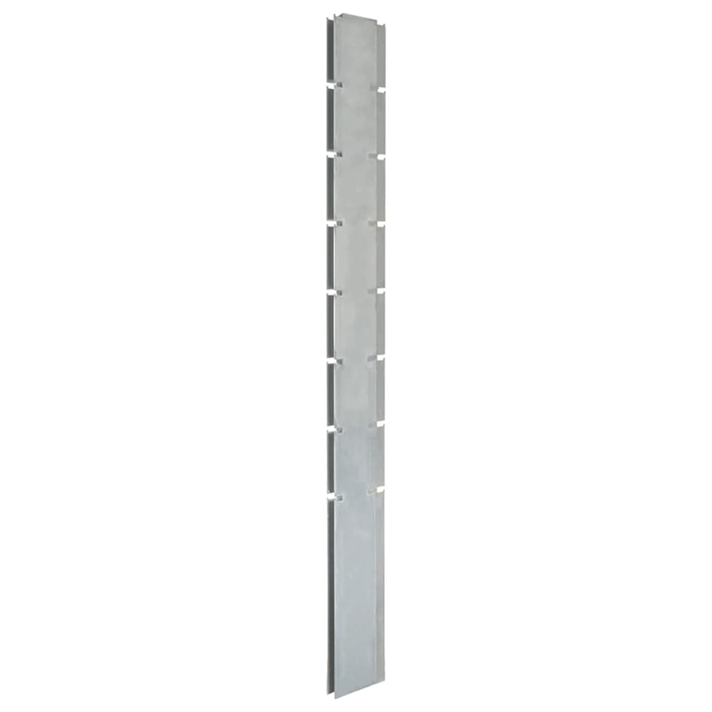 Vidaxl schanskorfpaal 200 cm en acier galvanisé en acier couleur