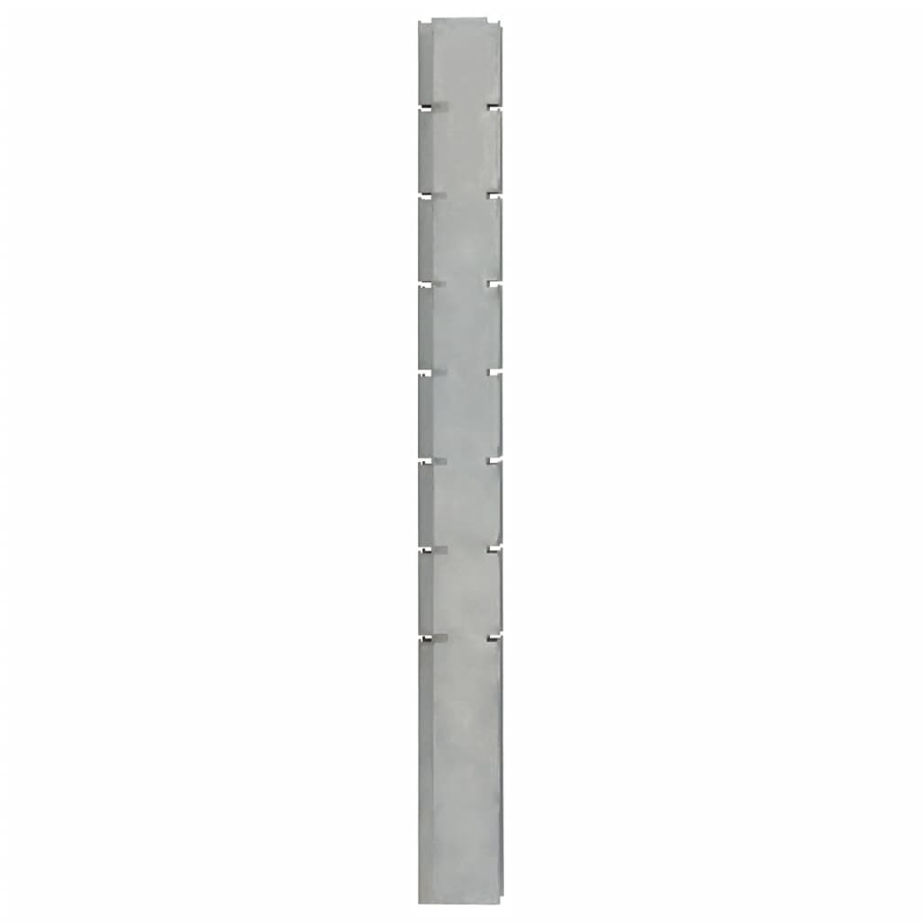 Vidaxl schanskorfpaal 200 cm en acier galvanisé en acier couleur
