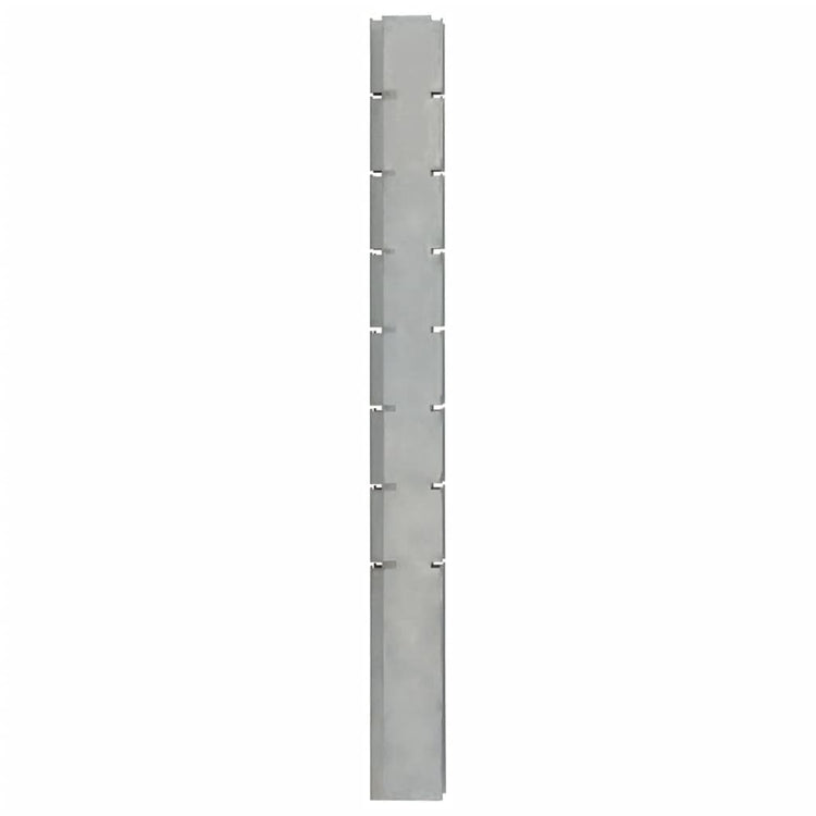 Vidaxl schanskorfpaal 200 cm en acier galvanisé en acier couleur