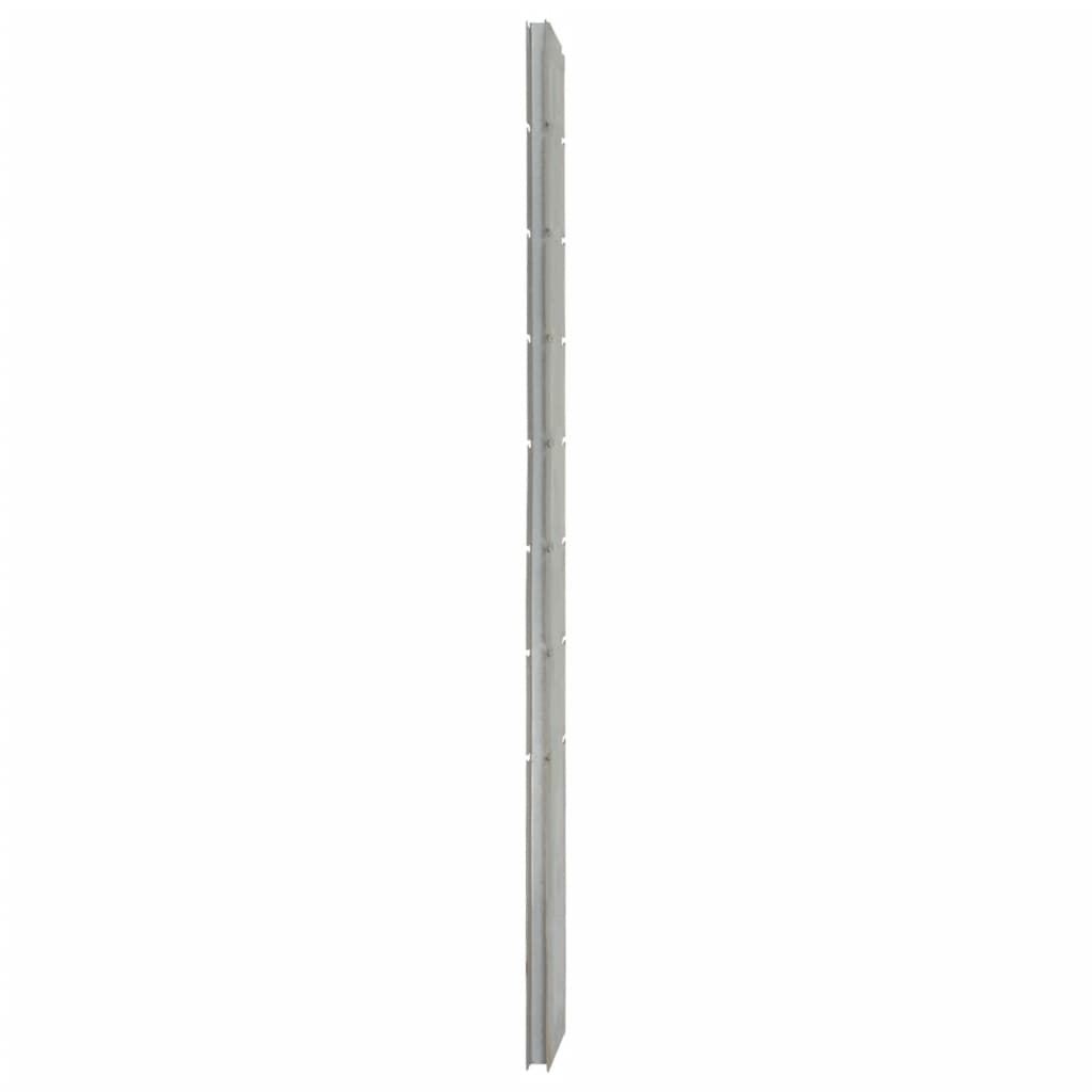 Vidaxl schanskorfpaal 200 cm en acier galvanisé en acier couleur