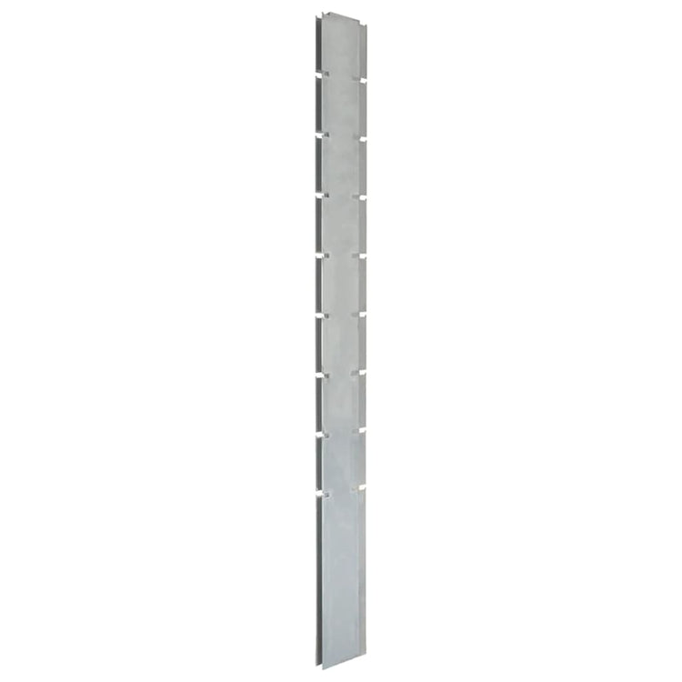 Vidaxl schanskorfpaal 220 cm Galvanisé en acier argent coloré