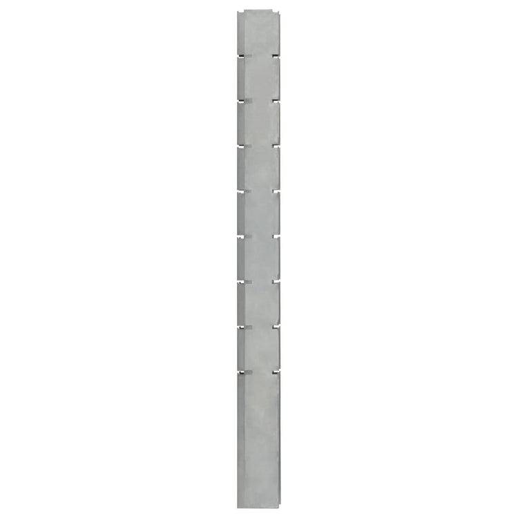 Vidaxl schanskorfpaal 220 cm Galvanisé en acier argent coloré