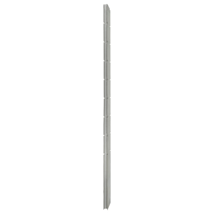 Vidaxl schanskorfpaal 220 cm Galvanisé en acier argent coloré