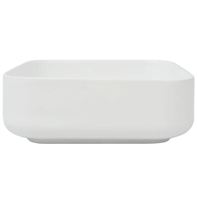 Vidaxl Washbasin carré blanc 39x39x13,5 cm Céramique