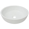 Vidaxl lavabo-lavabo blanc rond 42x12 cm céramique