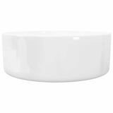 Vidaxl lavabo à lavabo blanc rond 40x15 cm céramique - afbeelding 3