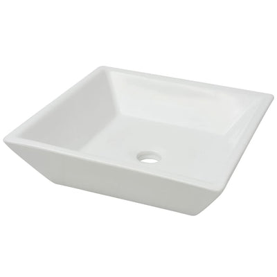 Vidaxl Washbasin Square blanc 41.5x41.5x12 cm Céramique