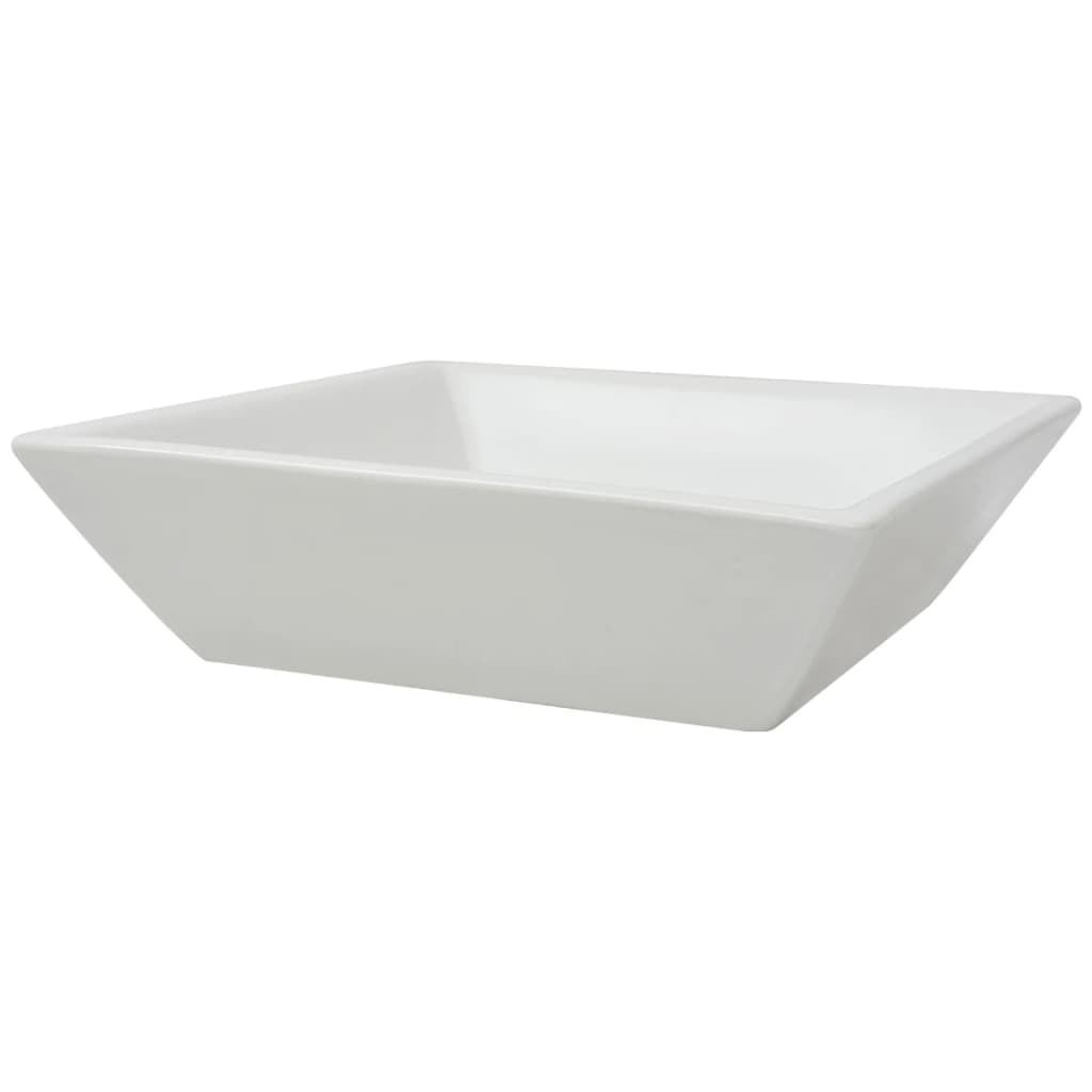 Vidaxl Washbasin Square blanc 41.5x41.5x12 cm Céramique