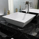 Vidaxl Washbasin Square blanc 41.5x41.5x12 cm Céramique